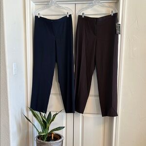 NWT/NWOT: Briggs New York Navy and Brown Dress Pants Bundle